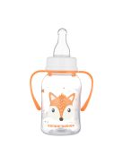 Canpol babies Keskeny nyakú cumisüveg fogantyúval, CUTE ANIMALS, 120 ml, róka