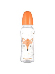   Canpol babies Keskeny nyakú cumisüveg, CUTE ANIMALS, 250 ml - róka