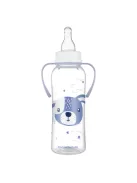 Canpol babies Keskeny nyakú cumisüveg fogantyúval, CUTE ANIMALS, 250 ml, kutya