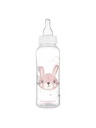 Canpol babies Keskeny nyakú cumisüveg fogantyúval, CUTE ANIMALS, 250 ml, nyuszi