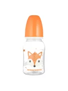 Canpol babies Keskeny nyakú cumisüveg CUTE ANIMALS 120ml - Orange