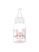 Canpol babies Keskeny nyakú cumisüveg CUTE ANIMALS 120ml - Pink