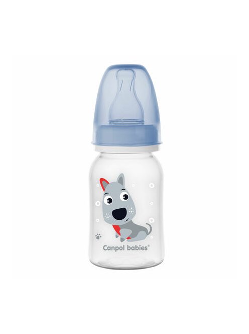 Canpol babies Keskeny cumisüveg, 120 ml, CUTE ANIMALS