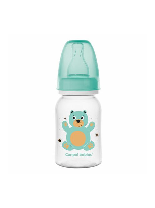Canpol babies Keskeny cumisüveg, 120 ml, CUTE ANIMALS