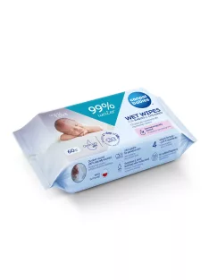 Canpol babies Nedves törlőkendő 99% víztartalommal 60db