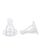 Canpol babies Univerzális szilikonos etetőcumi, keskeny cumisüveghez, mini, 0hó+, 2 db