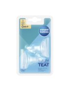 Canpol babies Univerzális szilikonos etetőcumi, keskeny cumisüveghez, mini, 0hó+, 2 db
