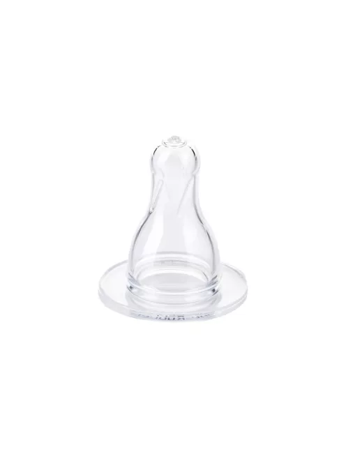 Canpol babies Univerzális, szilikon keresztvágású etetőcumi, keskeny cumisüveghez, 6hó+, 2db