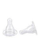 Canpol babies Univerzális, szilikon változó áramlású etetőcumi, keskeny cumisüveghez, 3hó+, 2 db