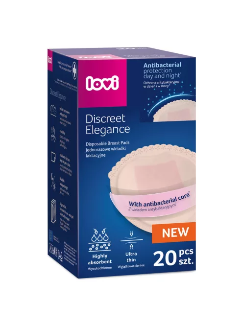 Lovi Discreet Elegance Antibakteriális melltartóbetét 20db - bézs