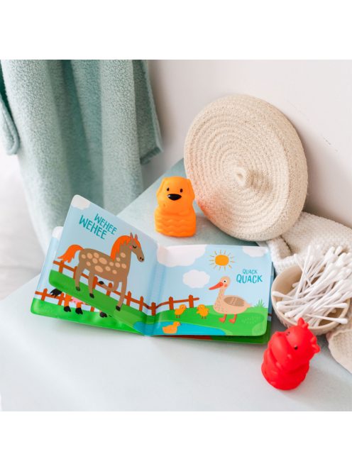 Canpol babies Puha sípoló fürdőkönyv - FARM