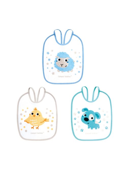 Canpol babies Vízálló pamut előke készlet, 3 db - BUNNY&COMPANY