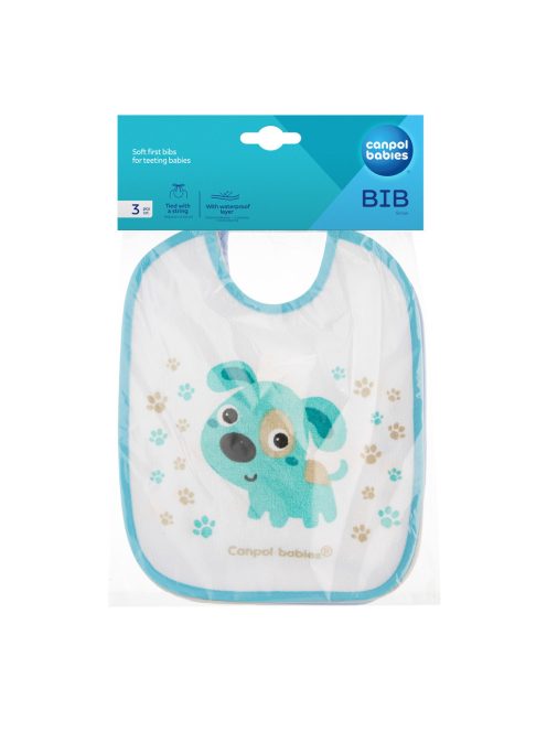 Canpol babies Vízálló pamut előke készlet, 3 db - BUNNY&COMPANY