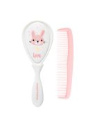 Canpol babies Baba kefe és fésű CUTE ANIMALS rózsaszín