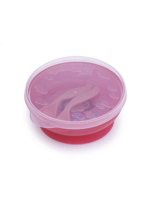 Canpol babies Tál evőeszközökkel és fedővel, 350ml, TOYS