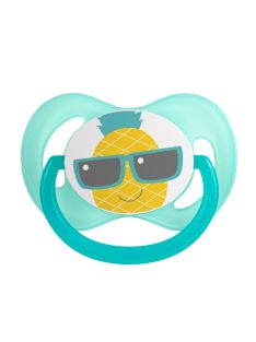   Canpol babies Szimmetrikus szilikon cumi, 0-6 hónapos babának, SO COOL - türkiz