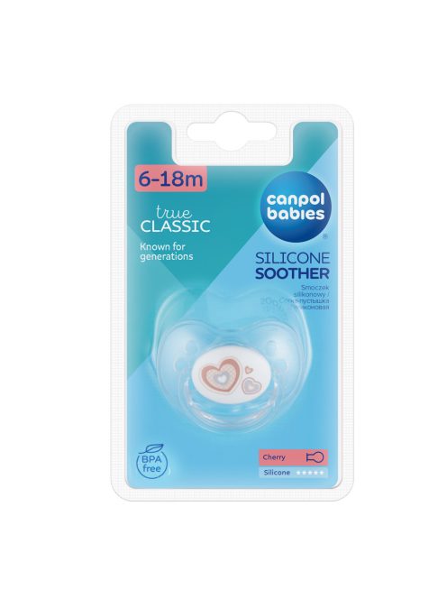 Canpol babies Szilikon cseresznye alakú cumi, 6-18 hó, NEWBORN BABY