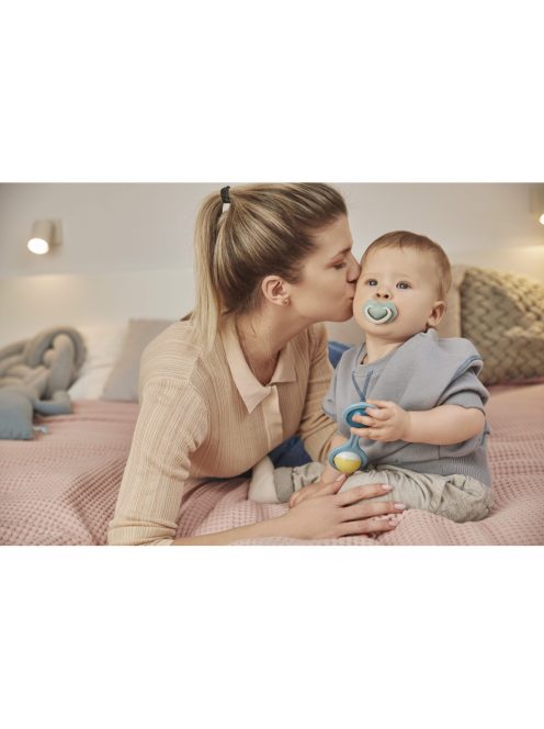 Canpol babies Szilikon szimmetrikus cumi, Light touch, 18hó+, 2db, PURE COLOR - zöld