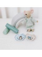 Canpol babies Szilikon szimmetrikus cumi, Light touch, BONJOUR PARIS, 0-6hó, 2db - kék