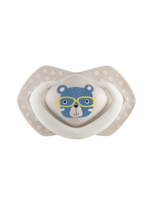 Canpol babies Szilikon szimmetrikus cumi, Light touch, BONJOUR PARIS, 18hó+, 2db - kék