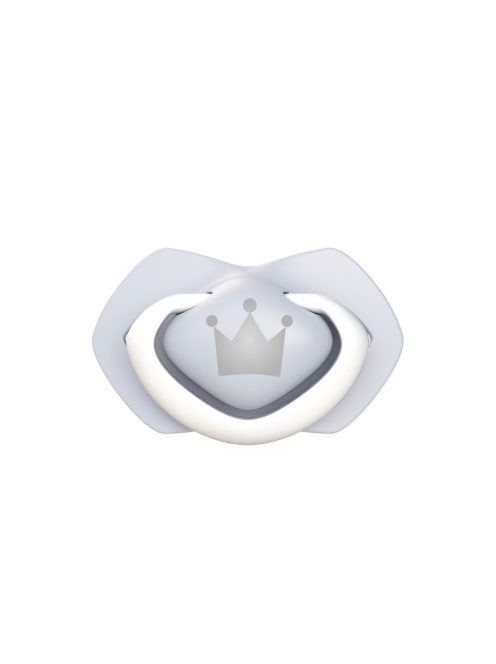 Canpol babies Szilikon szimmetrikus cumi, Light touch, 0-6hó, 2db, ROYAL BABY - kék