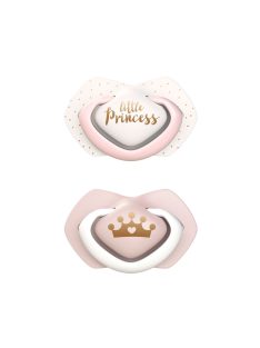   Canpol babies Szilikon szimmetrikus cumi, 0-6hó, 2db, ROYAL BABY - rózsaszín