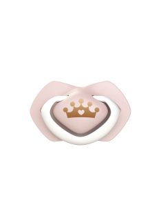   Canpol babies Szilikon szimmetrikus cumi, Light touch, 6-18hó, 2db, ROYAL BABY - rózsaszín