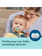 Canpol babies Szimmetrikus szilikoncumi készlet, Light touch, 6-18hó, NEON LOVE, 2db