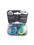 Canpol babies Szimmetrikus szilikoncumi készlet, Light touch, 6-18hó, NEON LOVE, 2db