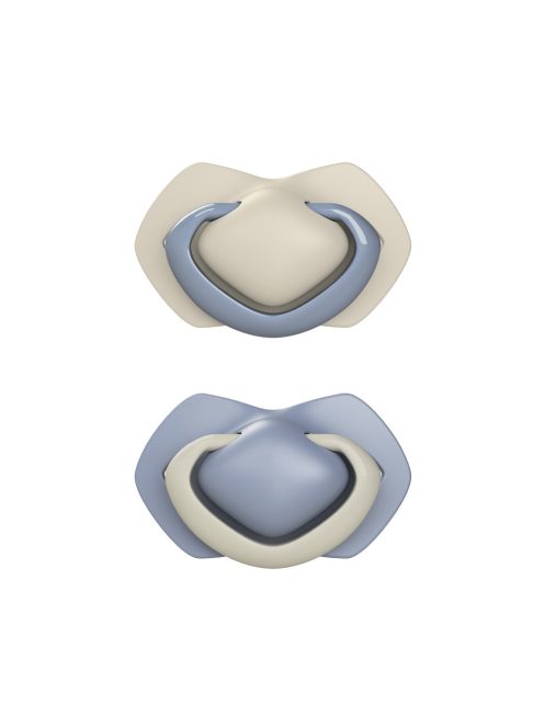 Canpol babies Szimmetrikus szilikoncumi készlet, Light touch, 0-6hó, PURE COLOR, 2db