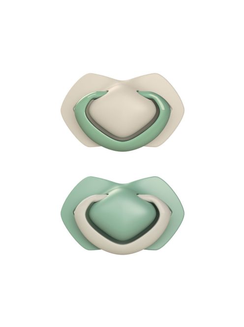 Canpol babies Szimmetrikus szilikoncumi készlet, Light touch, 6-18hó, PURE COLOR, 2db