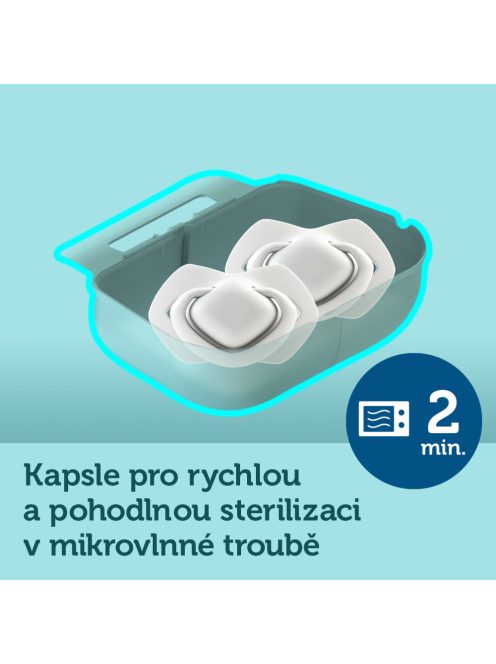 Canpol babies Sötétben világító, szimmetrikus szilikoncumi-készlet, Light touch, 0-6hó, SLEEPY KOALA, 2 db