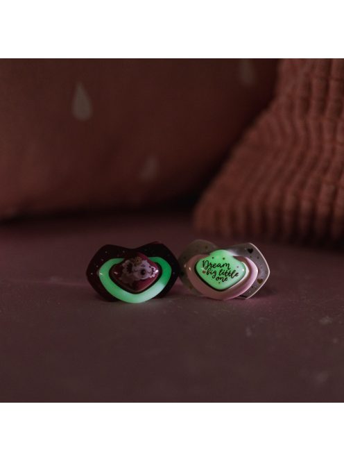 Canpol babies Sötétben világító, szimmetrikus szilikoncumi-készlet, Light touch, 18hó+, SLEEPY KOALA, 2 db
