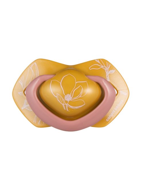 Canpol babies Szilikon szimmetrikus cumi, Light touch, GOLD, 6-18hó, 2db - rózsaszín