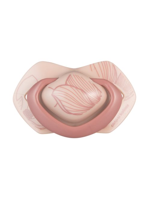 Canpol babies Szilikon szimmetrikus cumi, Light touch, GOLD, 6-18hó, 2db - rózsaszín