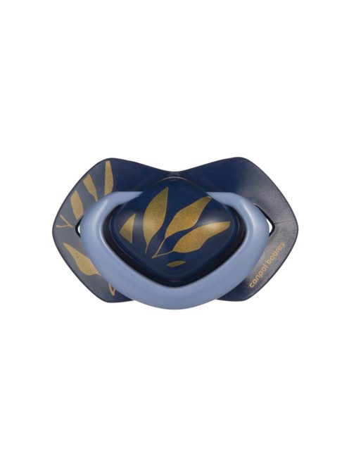 Canpol babies Szilikon szimmetrikus cumi, Light touch, GOLD, 18hó+, 2db - kék