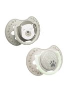 LOVI Világító Dinamikus nyugtató cumi BUDDY BEAR 0-6hó 2db