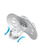 LOVI Világító Dinamikus nyugtató cumi BUDDY BEAR 0-6hó 2db