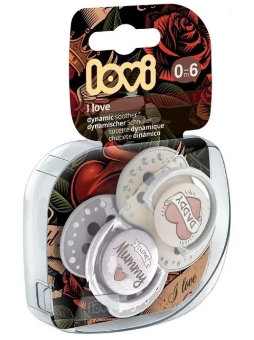 LOVI Dinamikus nyugtató I LOVE cumi 0-6hó 2 db