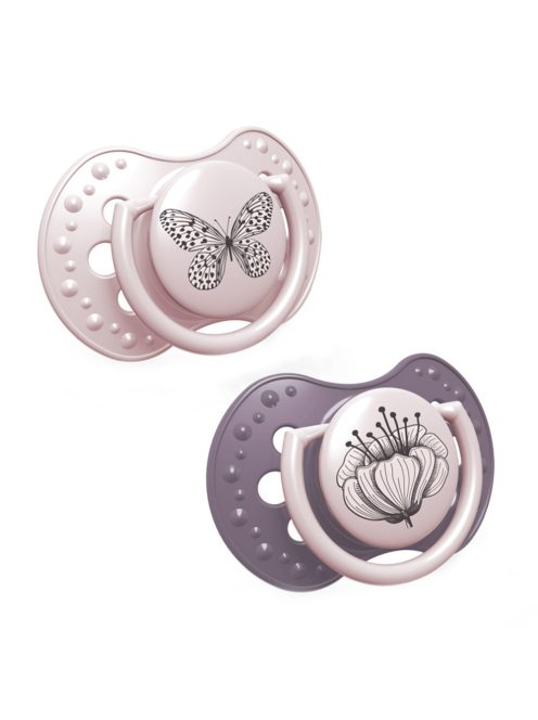 LOVI Szilikon dinamikus cumi Botanic 18hó+ 2db - lány