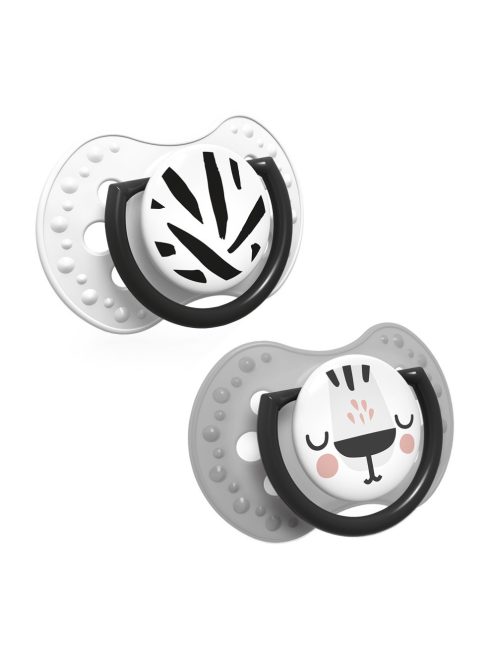 LOVI Dinamikus nyugtató cumi Salt&Pepper 3-6hó 2db
