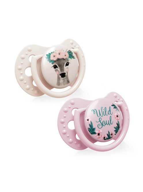 LOVI Dinamikus nyugtató cumi Wild Soul 3-6hó 2db lány