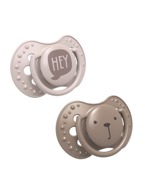 LOVI Szilikon dinamikus nyugtató cumi Hey Girl 3-6hó 2db - lány