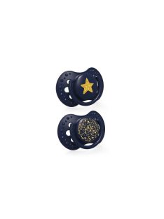 LOVI Dinamikus nyugtató cumi Stardust 3-6hó 2db kék