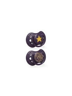 LOVI Dinamikus nyugtató cumi Stardust 3-6hó 2db lila