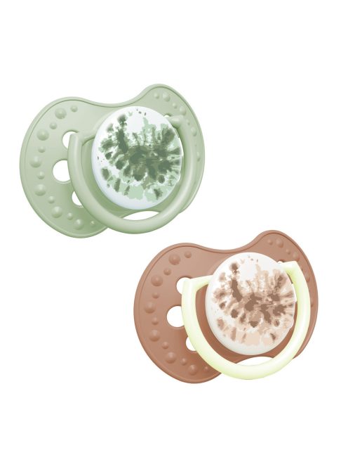 Lovi Szilikon dinamikus cumi TIE DYE 6-18hó 2db - lány