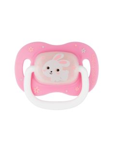   Canpol babies Szilikon szimmetrikus cumi, 18hó+, BUNNY & COMPANY - rózsaszín