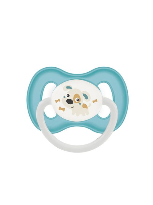 Canpol babies Szilikon szimmetrikus cumi, 18hó+, BUNNY&COMPANY - türkiz