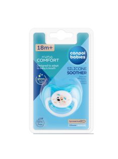   Canpol babies Szilikon szimmetrikus cumi, 18hó+, BUNNY&COMPANY - türkiz