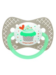   Canpol babies Szilikon szimmetrikus cumi, 0-6hó, CUPCAKE - szürke